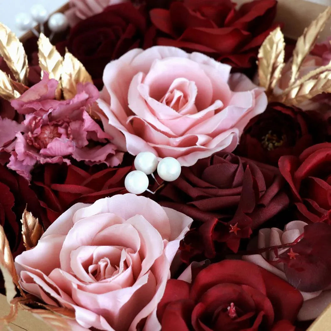 European Wedding Boxed Flowers Birthday Party Simulation Flowers Gift Flower Box Valentine's Day Gift - Uflower