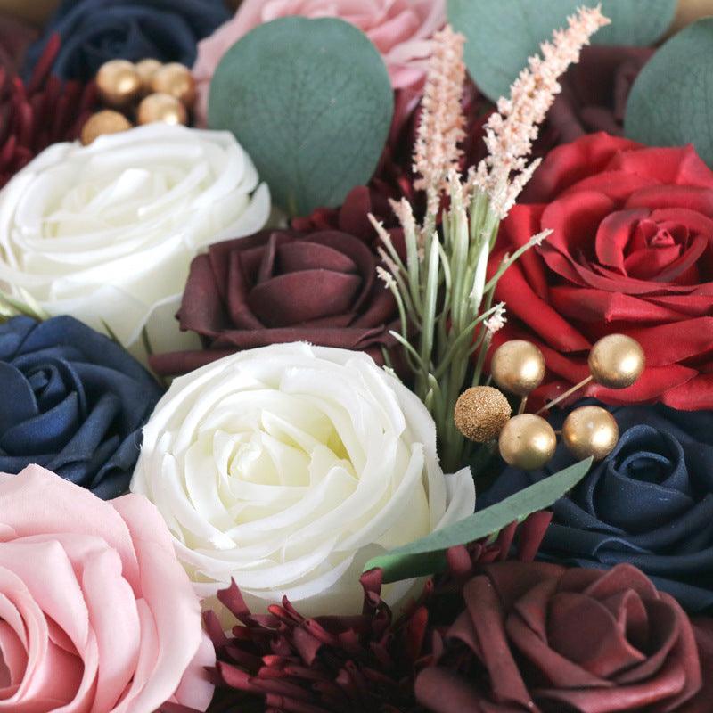 European Wedding Boxed Flowers Holiday Party Gifts Flower Boxes Simulation Flowers Diy Home Bouquet - Uflower