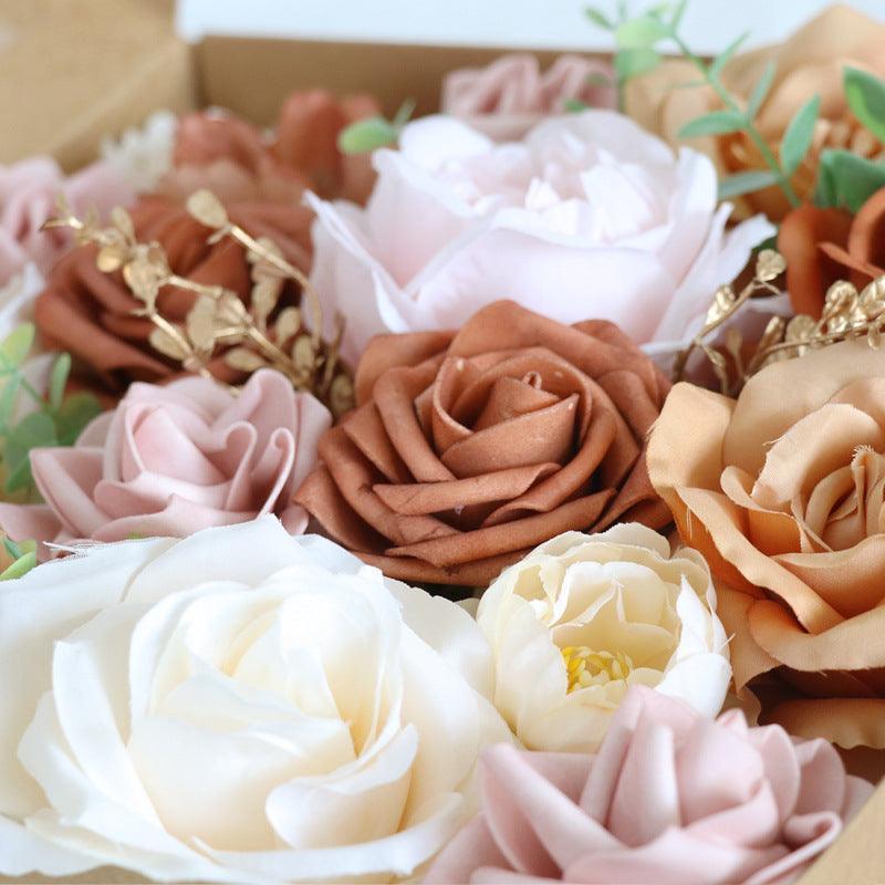 Simulation Boxed Flowers European Wedding Birthday Party Gift Flower Box Wedding Bridal Bouquet - Uflower