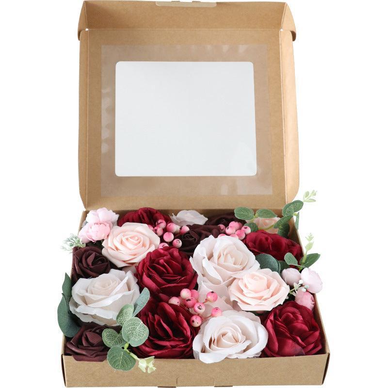 Simulation Rose Box Mother's Day Teacher's Day Gift Boxed Flowers Wedding - Uflower