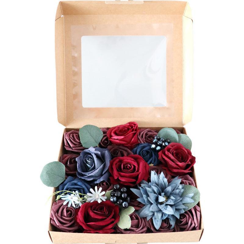 Simulation Flower Box Flower Valentine's Day Birthday Teacher's Day Gift Box Flower Wedding Accompanying Gift - Uflower