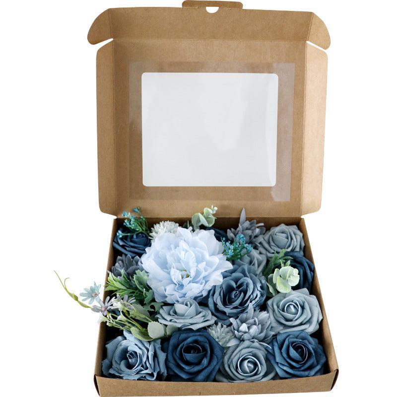 European Simulation Boxed Flowers Wedding Birthday Gift Box Valentine's Day Gift - Uflower
