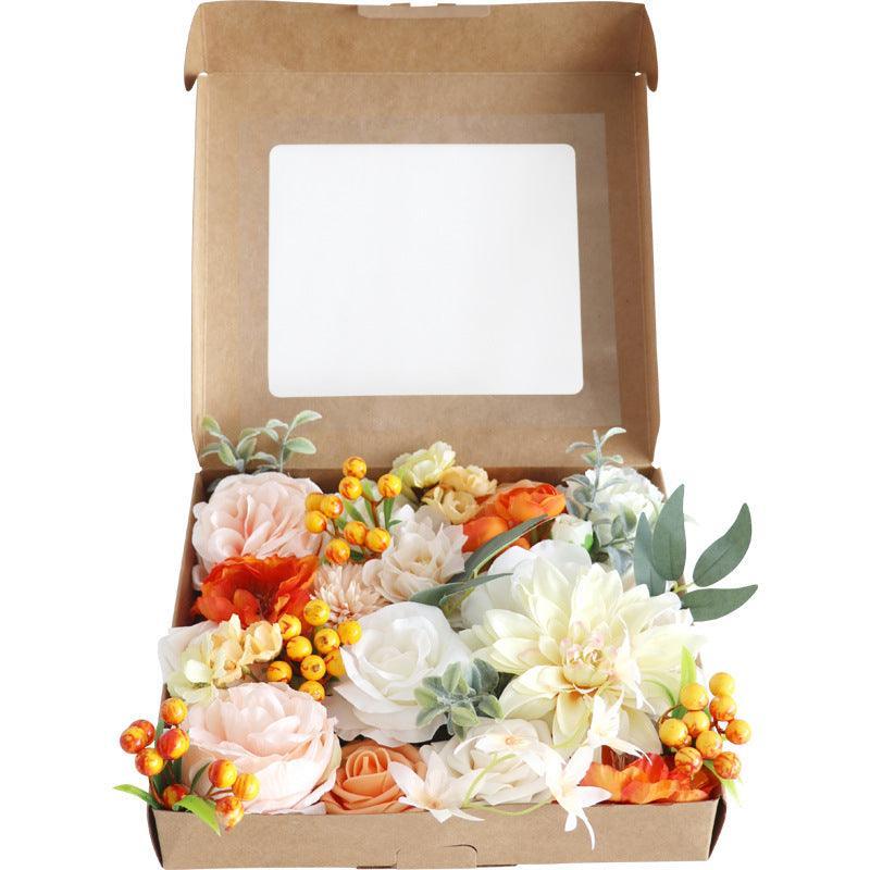 European Simulation Flower Boxed Bouquet Valentine's Day Birthday Gift Box Flower Box - Uflower