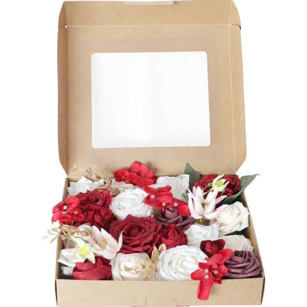 Simulation Flowers Boxed Flowers Valentine's Day Wedding Handmade Gifts Boxed Flowers Bridal - Uflower