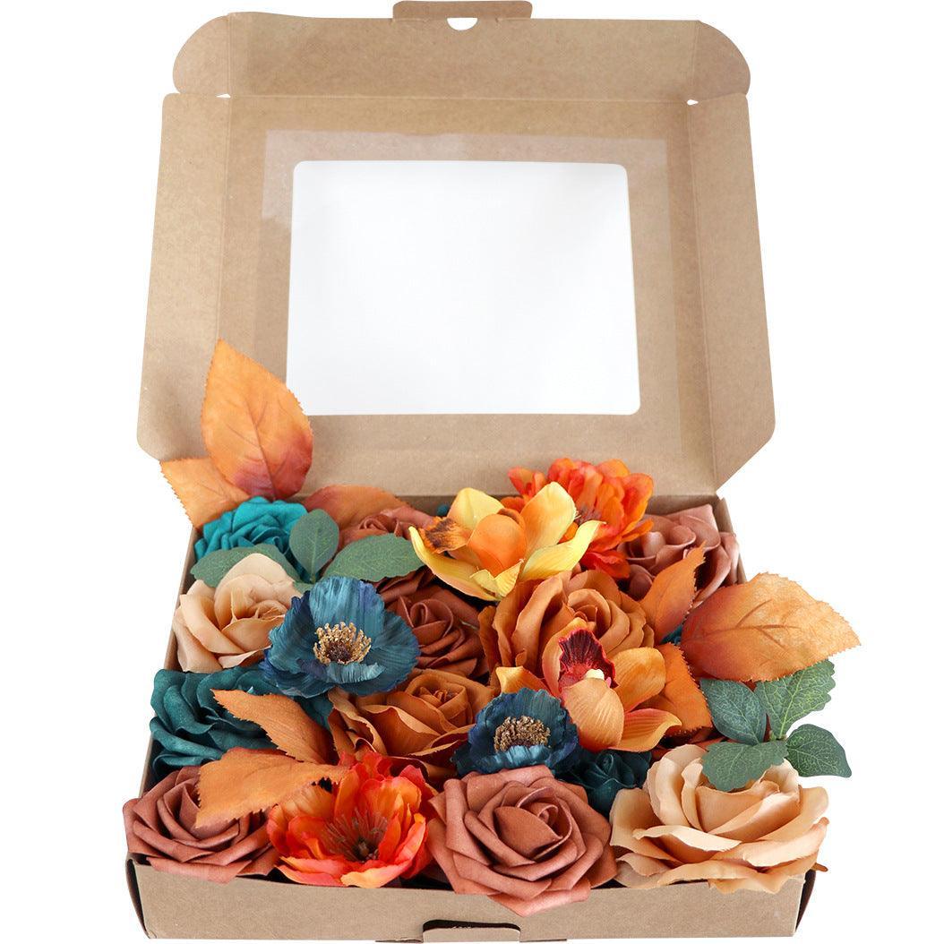 New Simulation Rose Boxed Flowers Valentine's Day Birthday Gift Flower Box Diy - Uflower