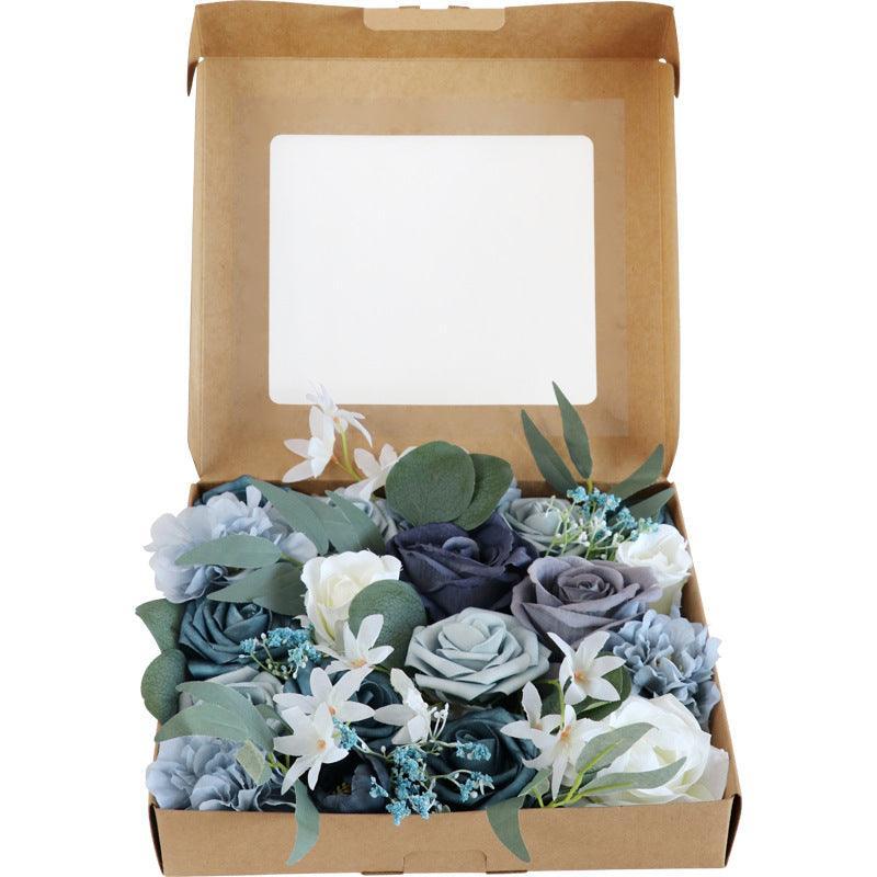 European Wedding Gift Boxed Flowers Simulation Flowers Gift Flower Box Wedding Birthday Party Handmade - Uflower