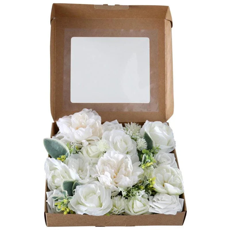 New Simulation Box Flower Valentine's Day Birthday Gift Box Spring Home DIY Bouquet - Uflower