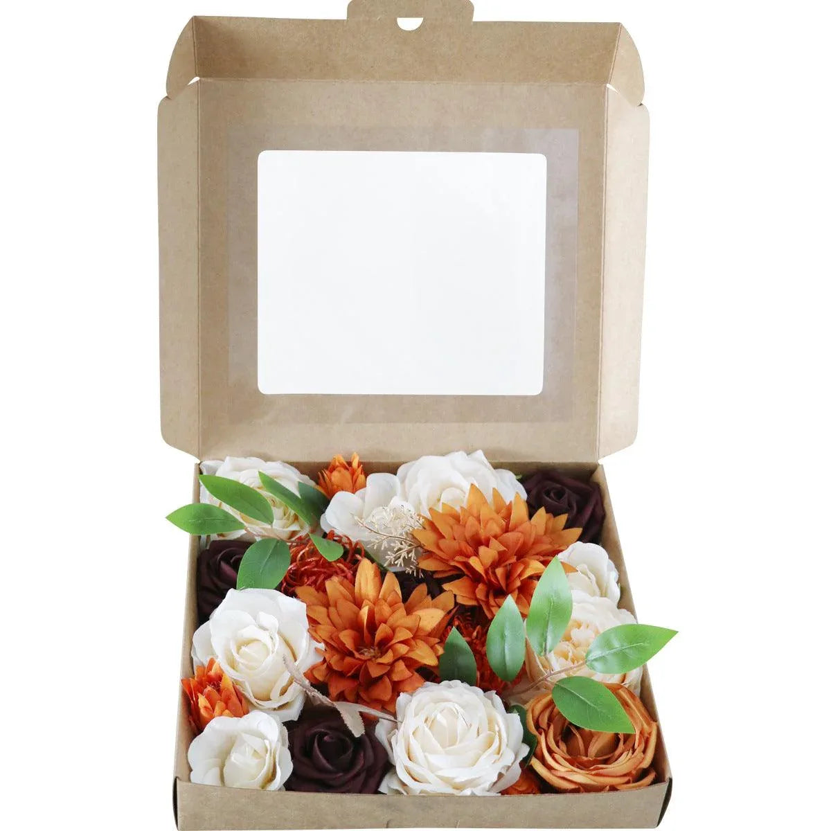 Boxed Flowers European Wedding Birthday Party Simulation Flowers Gift Box Valentine's Day Gift - Uflower