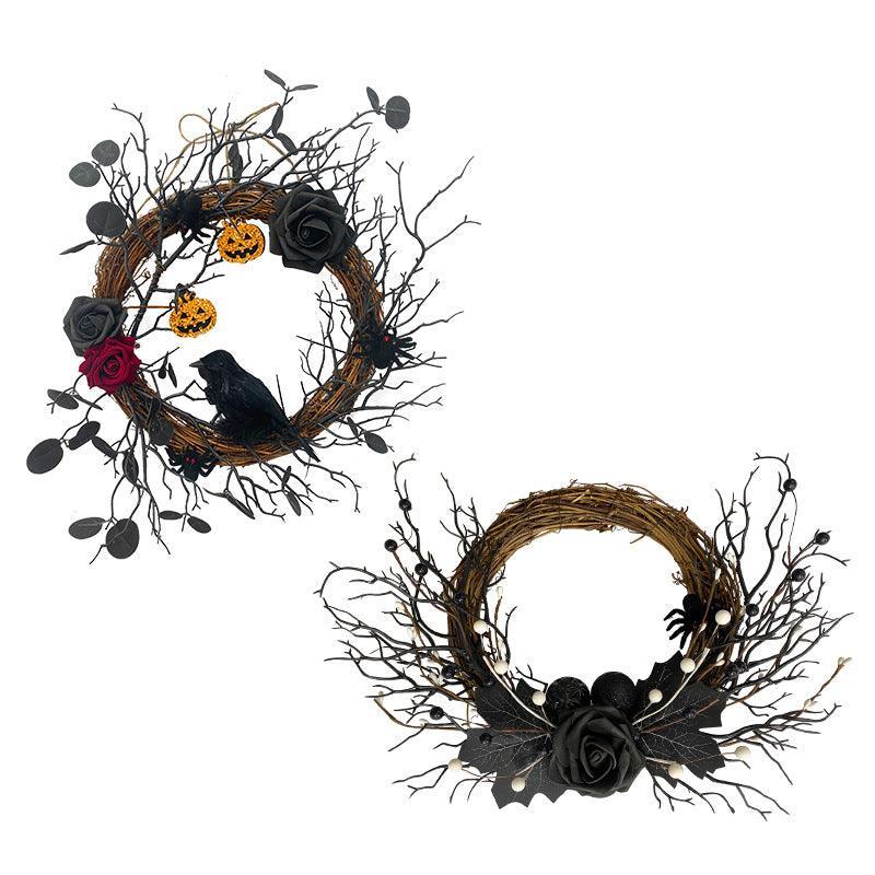 Simulated Money Leaf Flower Ring Halloween Interior Decoration - Uflower