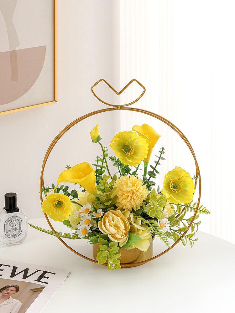 Flower basket simulation flower living room decoration - Uflower