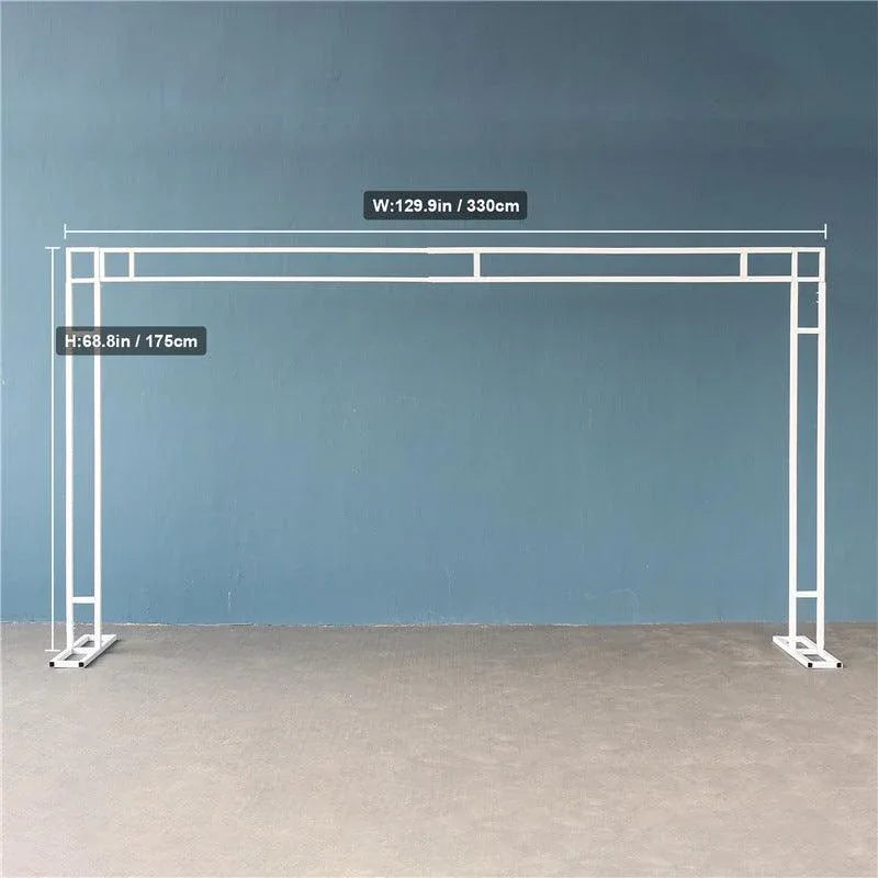 Electroplated Adjustable double ring Wedding Flower Stand - Uflower