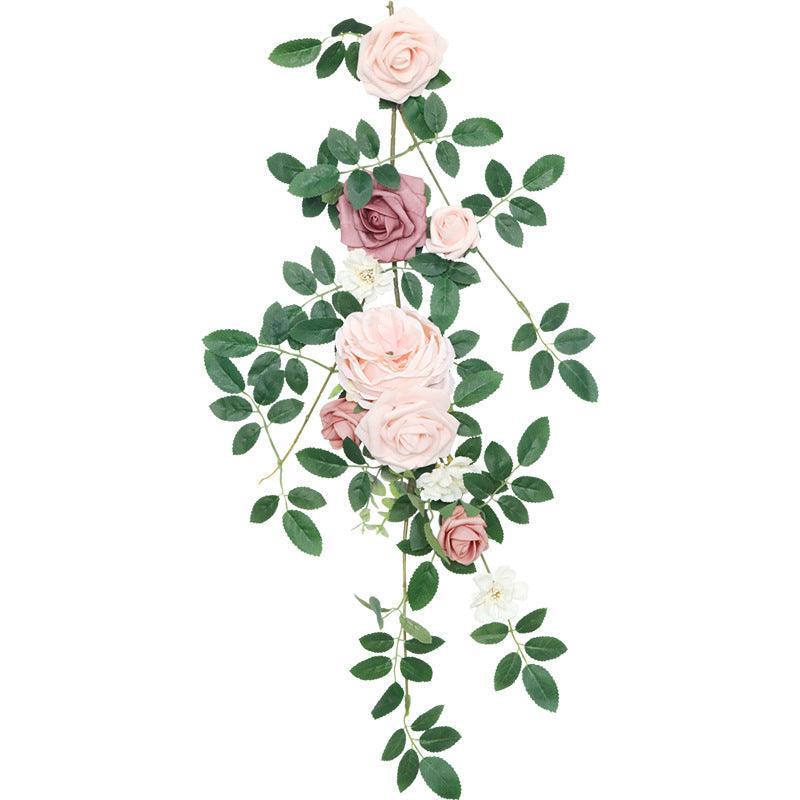 Simulated flower cane chair back flower wedding chair back flower decoration - Uflower