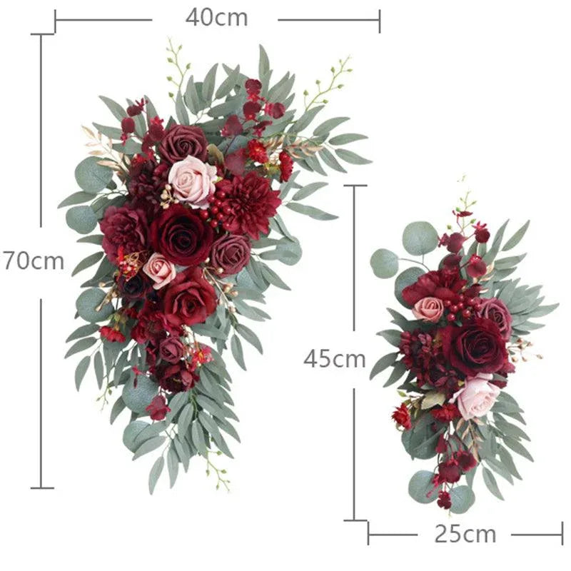 Simulated flower wedding welcome sign decoration corner flower props - Uflower