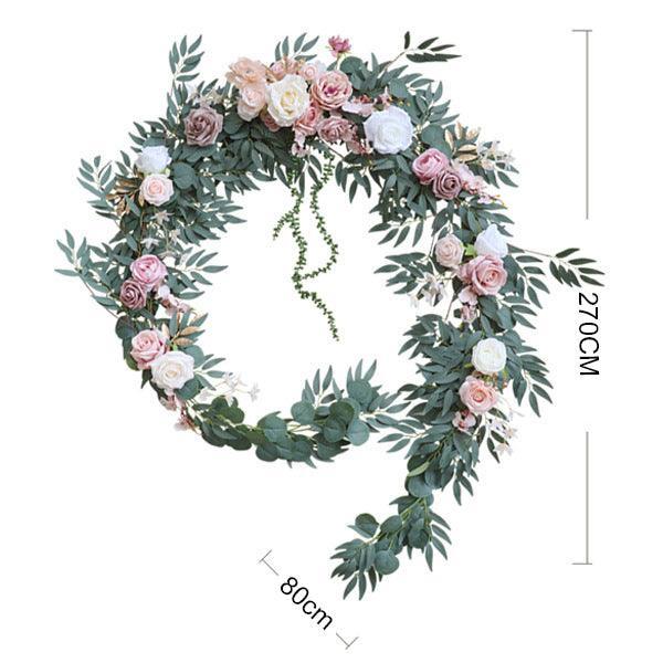 Wedding Bean Paste Powder Vine Stripe Table Flower Outdoor Wedding Decoration - Uflower