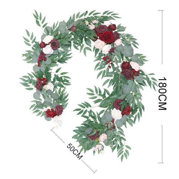 Wedding Strip Wine Red Champagne Table Flower Forest Outdoor Simulation Vine Decoration - Uflower