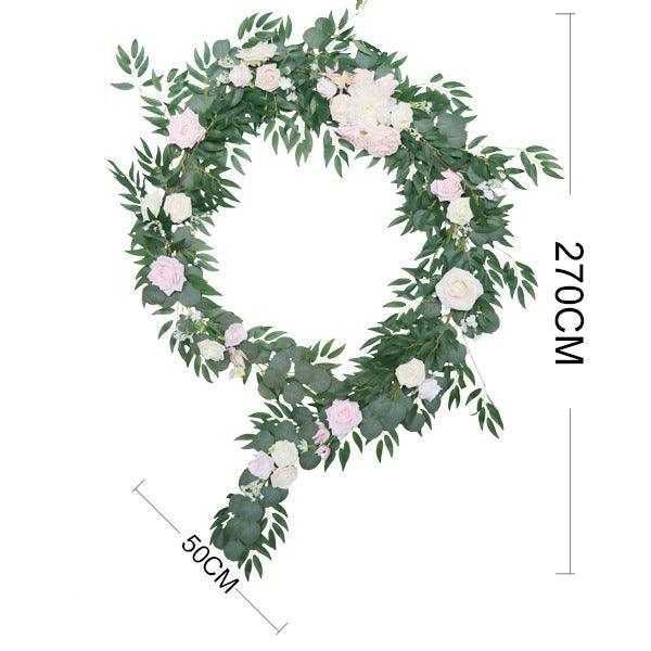 Wedding Stripe Pink Champagne Table Flower Forest Outdoor Simulation Vine Decoration - Uflower
