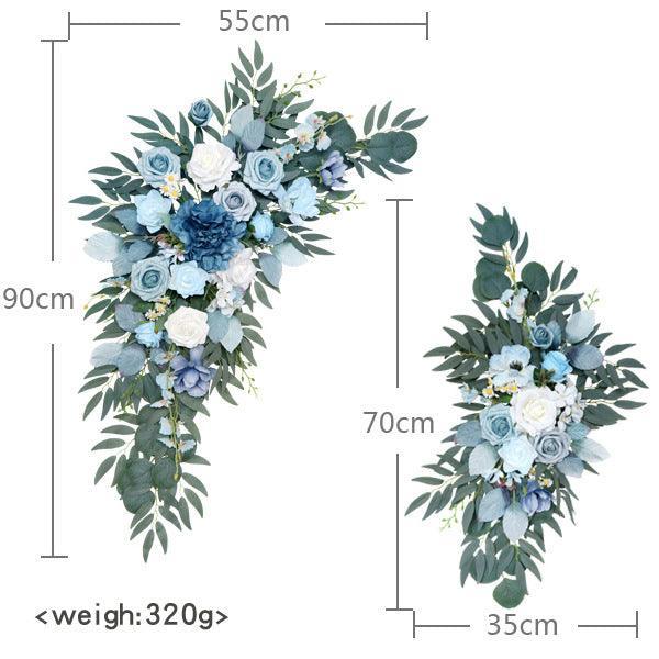 Simulation arch flower welcome flower row lintel flower water sign corner flower artificial - Uflower