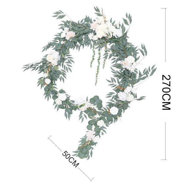 Simulated Vine Table Flower Forest Series Champagne White Outdoor Wedding Arch Flower - Uflower