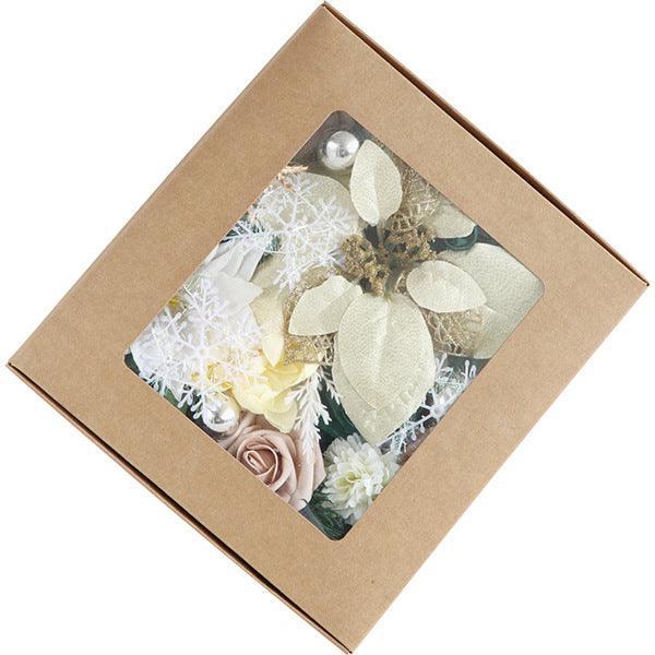 Simulation Flower Flower Box Holiday Christmas Tree Decoration Gift Box Flower Head With Rod DIY - Uflower