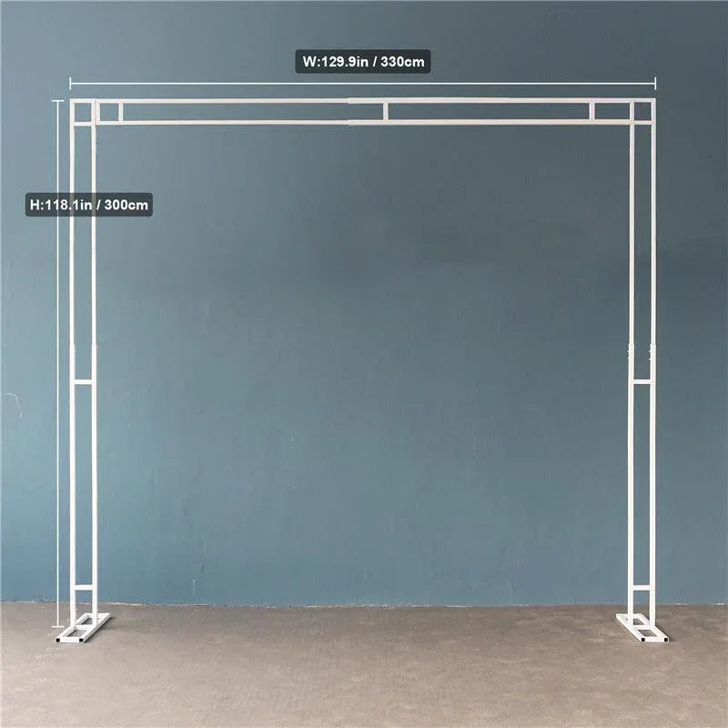 Electroplated Adjustable double ring Wedding Flower Stand - Uflower