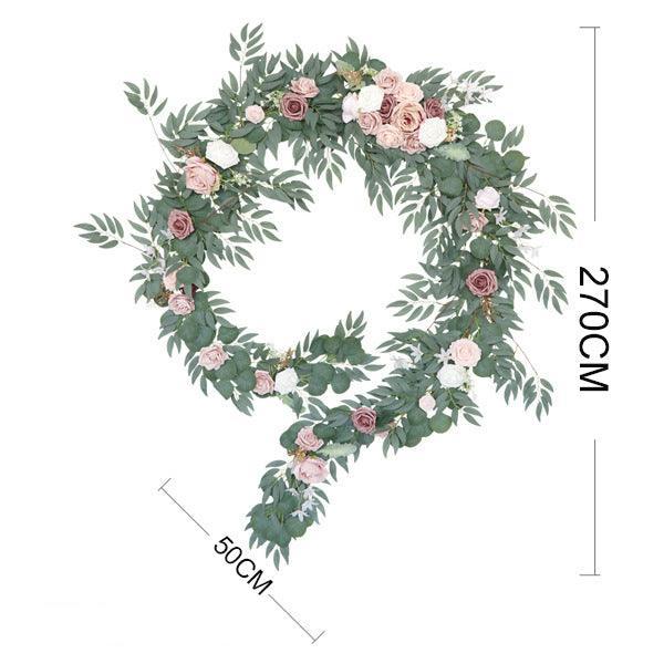 Long bean paste powder rose vine wedding simulation table flower decoration - Uflower