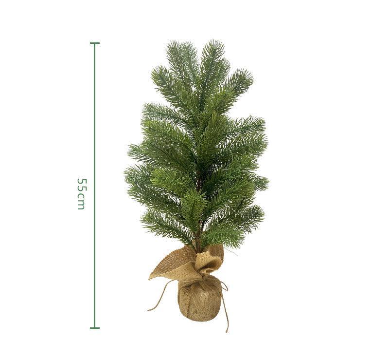 Simulation pine needle stakes Christmas Christmas tree home indoor table decorations artificial pine needle stakes - Uflower