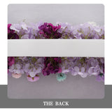 Uflower Purple Table Runner Arrangement Wedding Backdrop Wall Decor - Uflower