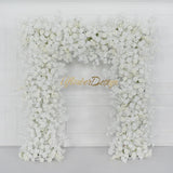 Uflower Artificial White Rose Flower Arrangement Wedding Backdrop Decor Props SET80052-01 - Uflower