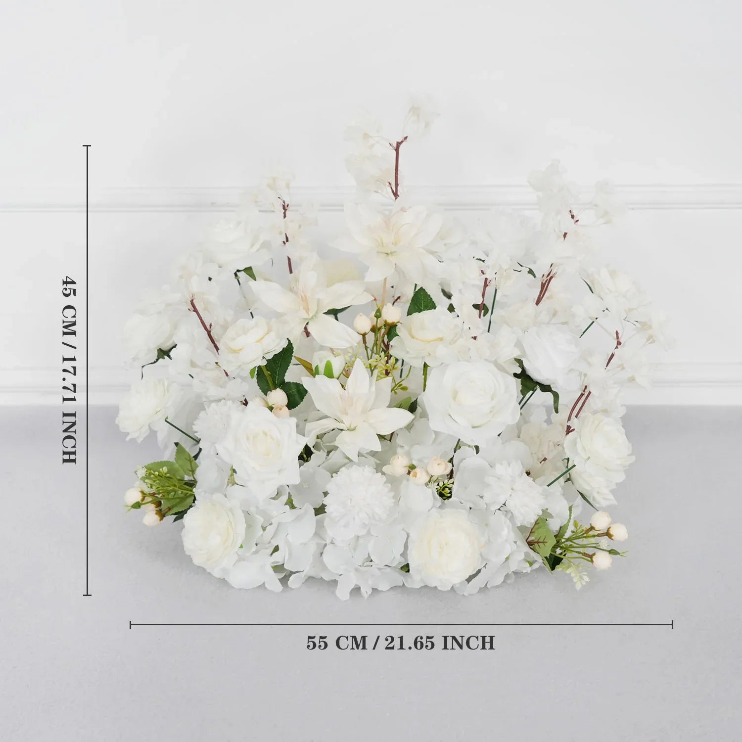 White Rose Flower Row Wedding Background Frame Arch SET80079 - Uflower