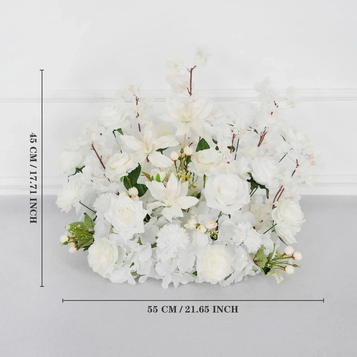 White Rose Flower Row Wedding Background Frame Arch SET80079 - Uflower