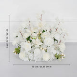 White Rose Flower Row Wedding Background Frame Arch SET80079 - Uflower