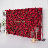 Uflower Artificial Red Rose Wall Wedding Backdrop Decor SET80118 - Uflower