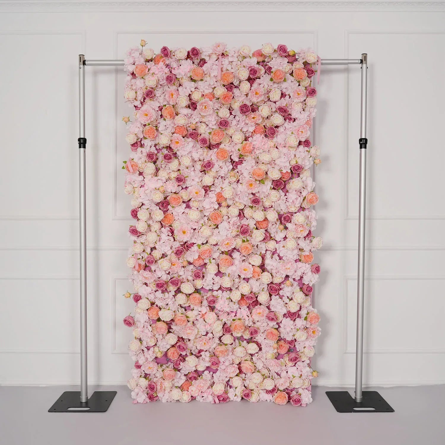 Uflower Flower Wall Pink Rose Floral Backdrop Wedding Party Proposal Decor SET80158 - Uflower