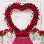SET (Rose Heart Shape+Flower Row) Without Stand