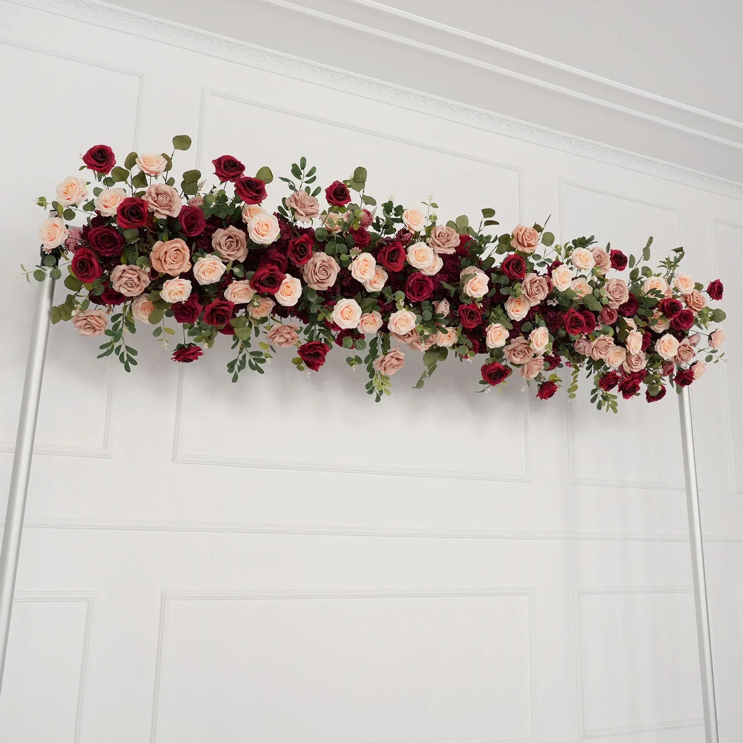 Uflower Artificial Rose Flower Row Wedding KT Backdrop Decor MC80062-01 - Uflower