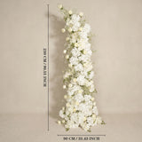 Uflower Gypsophile Blanc Arche Florale Corne Décoration de Toile de Fond pour Fête de Mariage SET80231
