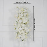 Uflower Artificial White Wedding KT Backdrop Flower Row Decor SET80129 - Uflower