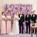 Uflower Pink Purple Flower Wall Décoration Murale Mariage Fête & Toile de Fond Événementiel SET80254-01