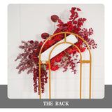 Uflower Red Flower Row Decor KT Board Wedding Arrangement Props SET80164 - Uflower
