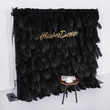 Uflower Artificial Black 5D Flower Wall Wedding Backdrop Deco Birthday Party SET80102 - Uflower