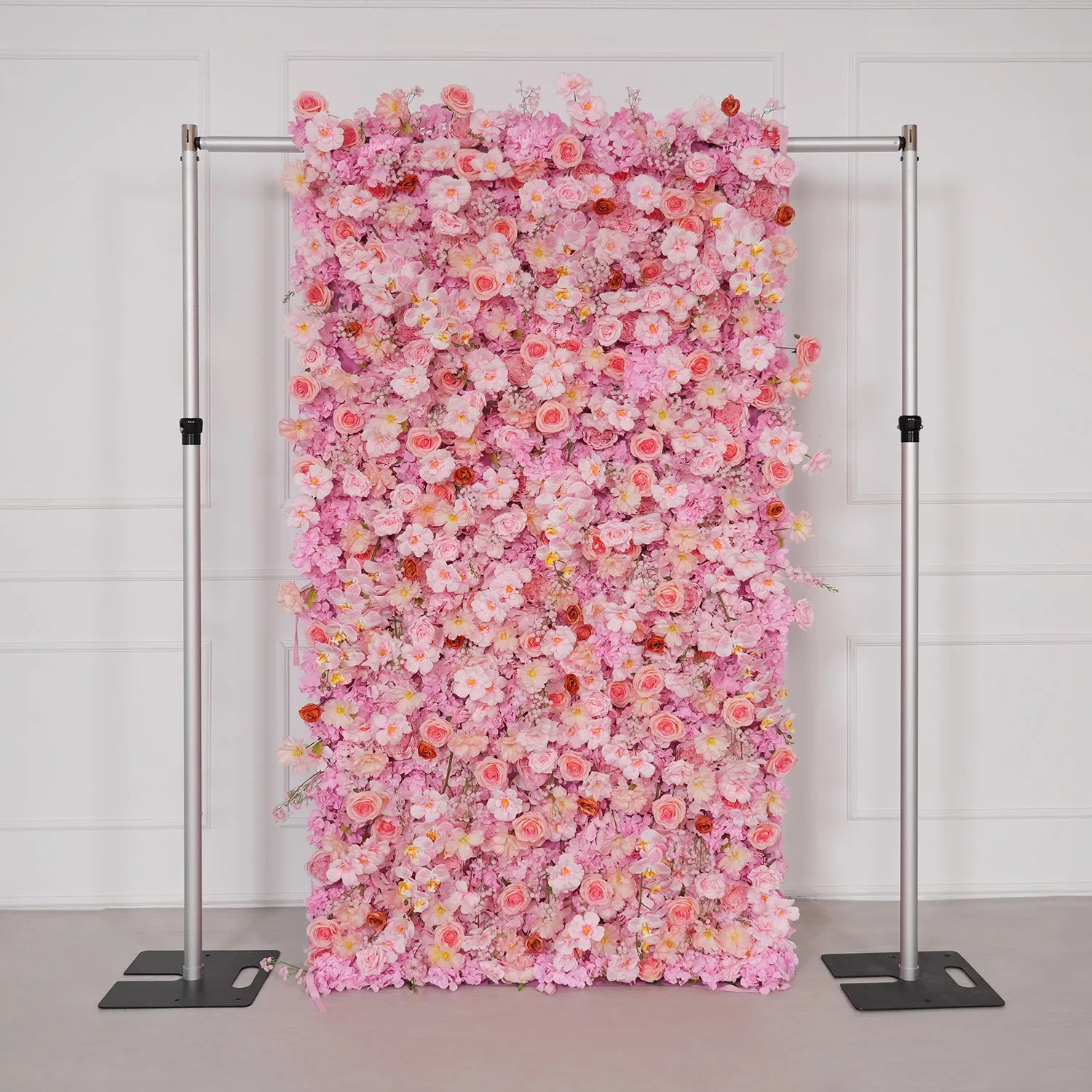 Uflower Pink Rose Flower Wall Wedding Party Proposal Decor SET80221