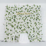 Uflower Artificial White Rose Wall Wedding Backdrop Decor SET80089 - Uflower
