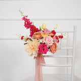 Uflower Champagne Pink Flower Arrangement Wedding Party Backdrop Floral Props SET80176-01 - Uflower