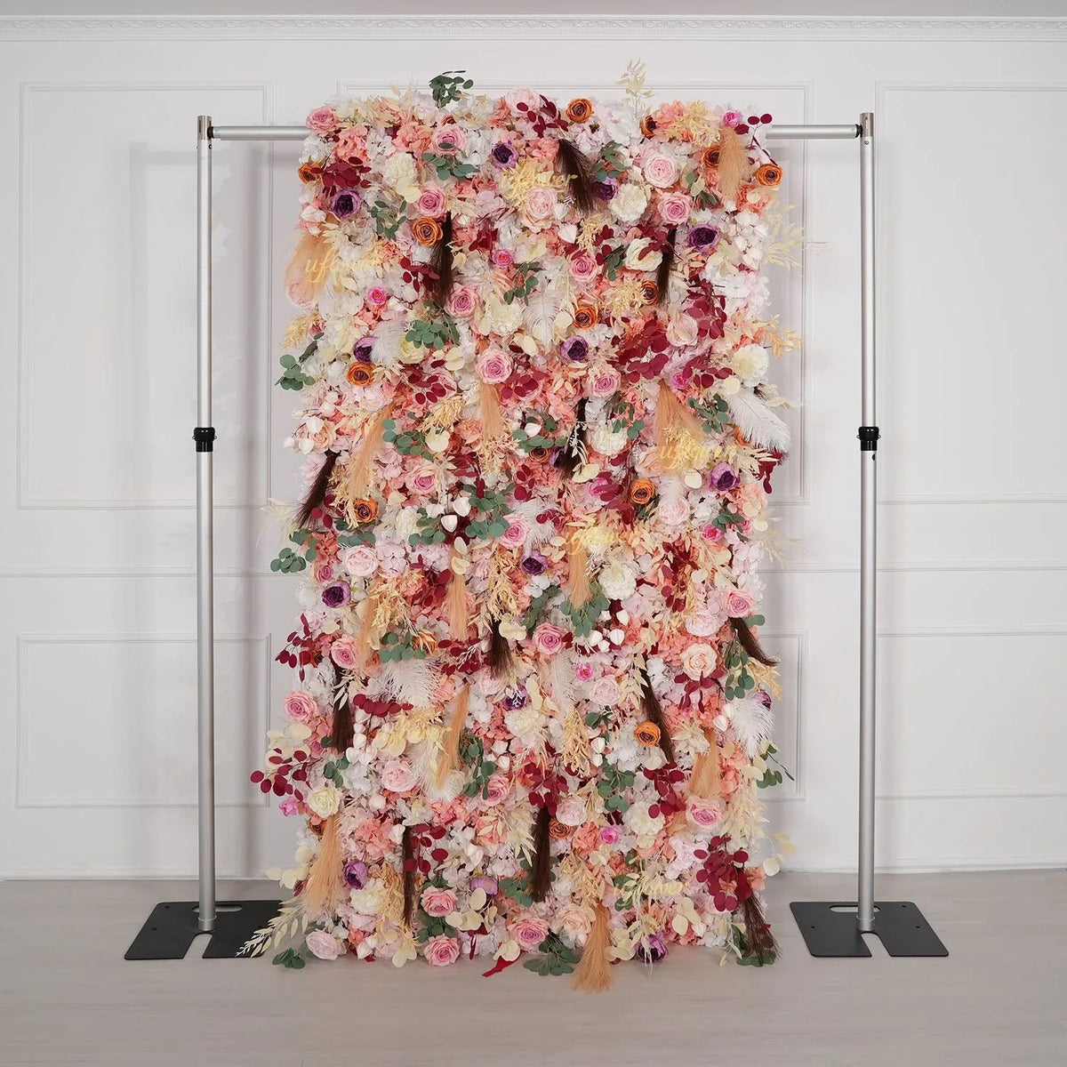 Uflower Champagne Khaki 5D Flower Wall Wedding Party Proposal Decor SET80175 - Uflower