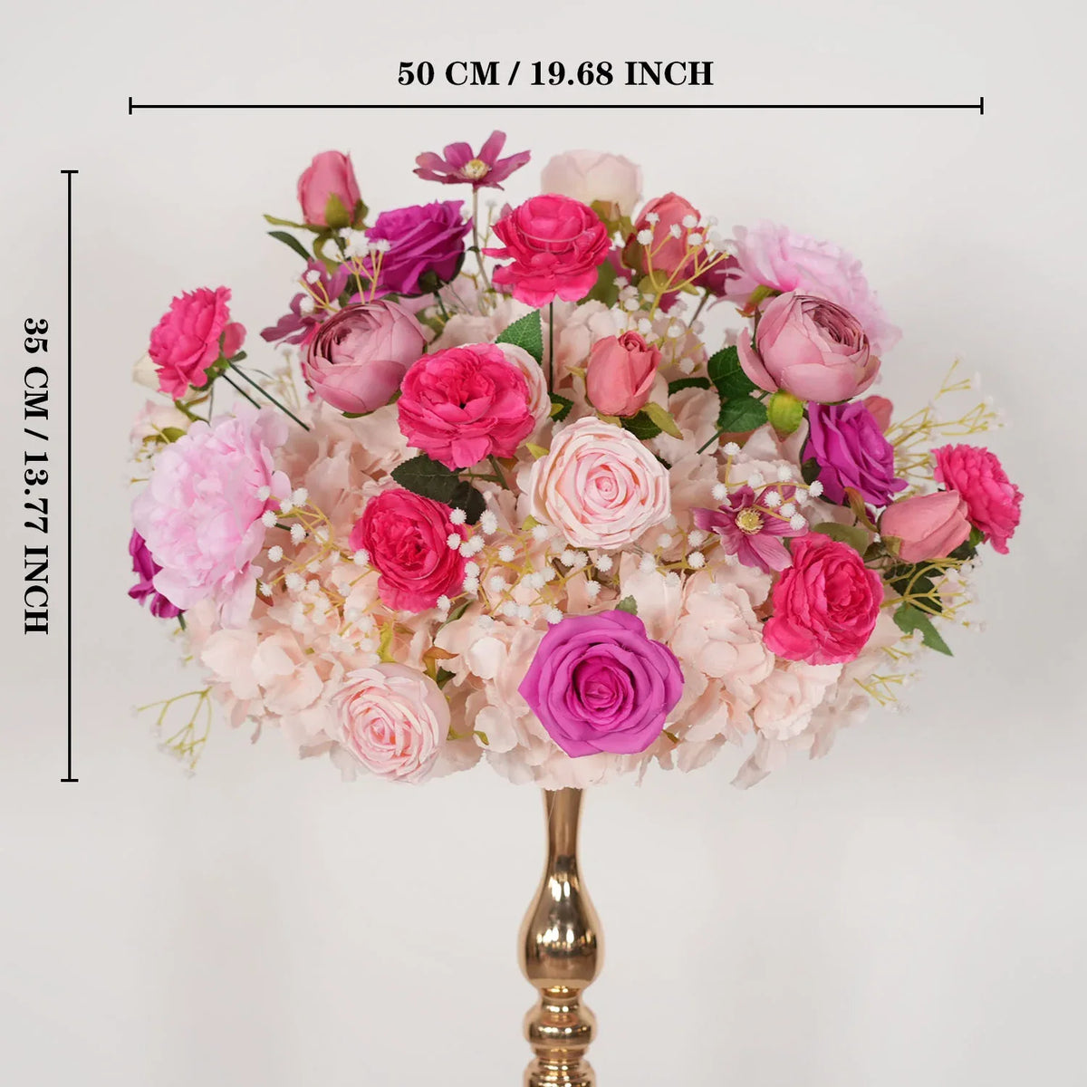 Uflower Table Centerpieces Floral Ball Wedding Decor Flower Arrangement MB80071 - Uflower