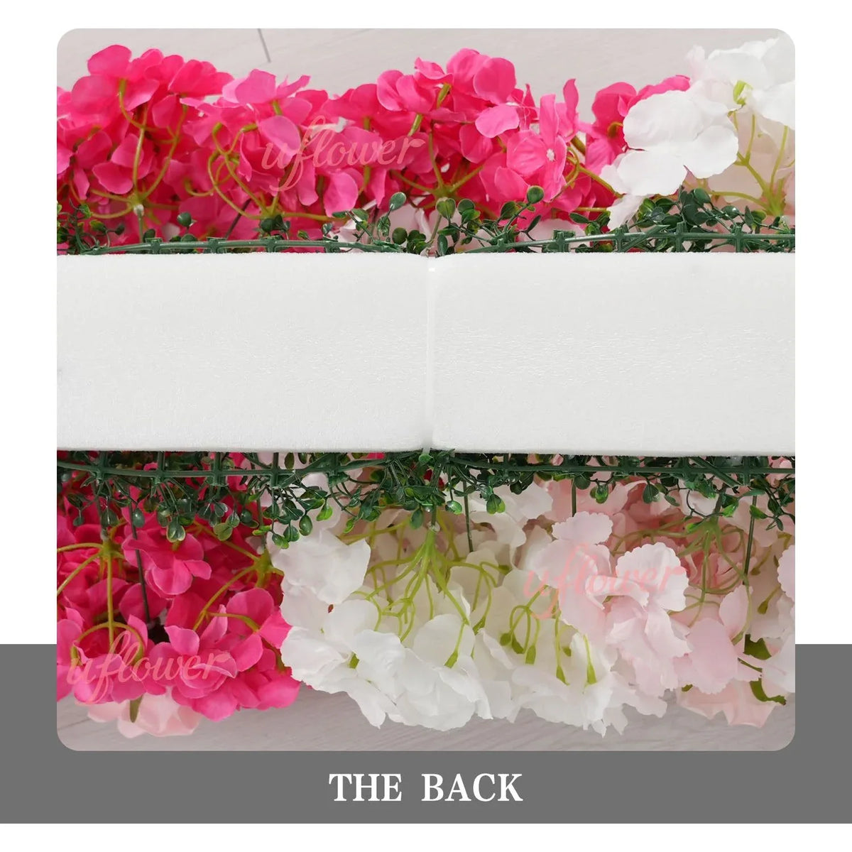 Uflower Gradient Pink Flower Row Wedding Party Backdrop Decor SET80179 - Uflower