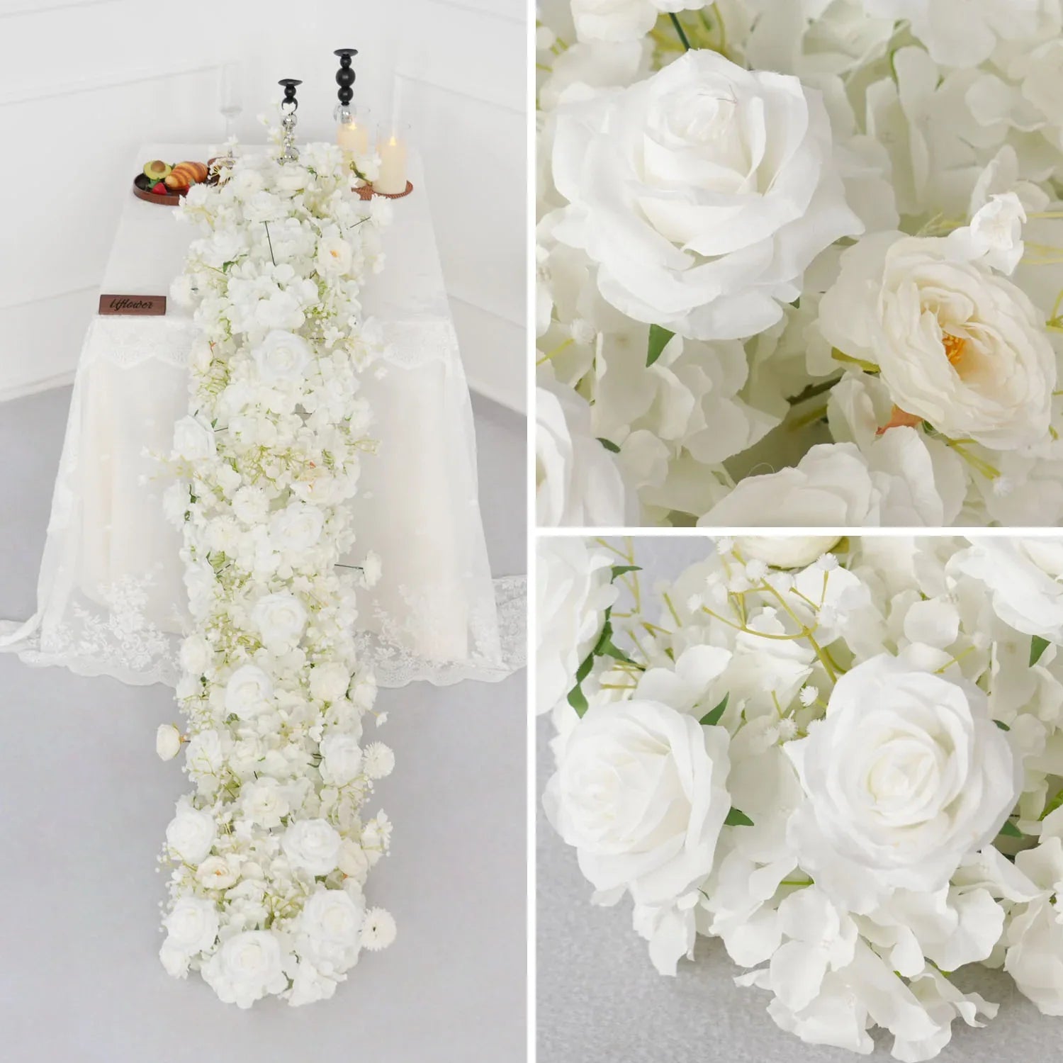 Uflower Artificial Flower Row Sofa Table Runner Floor Flower Arrangement MC80119 - Uflower