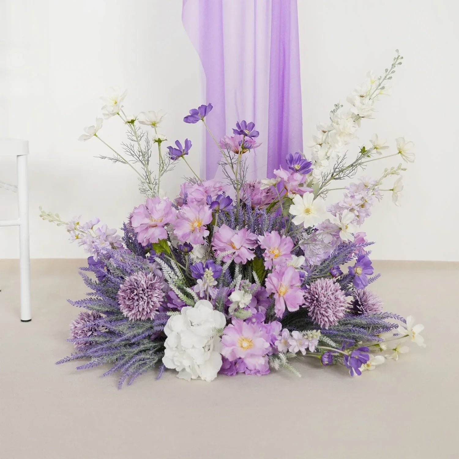 Artificial Purple Lavender Hang Flower Arrangement Wedding Backdrop Decor Props SET80053 - Uflower