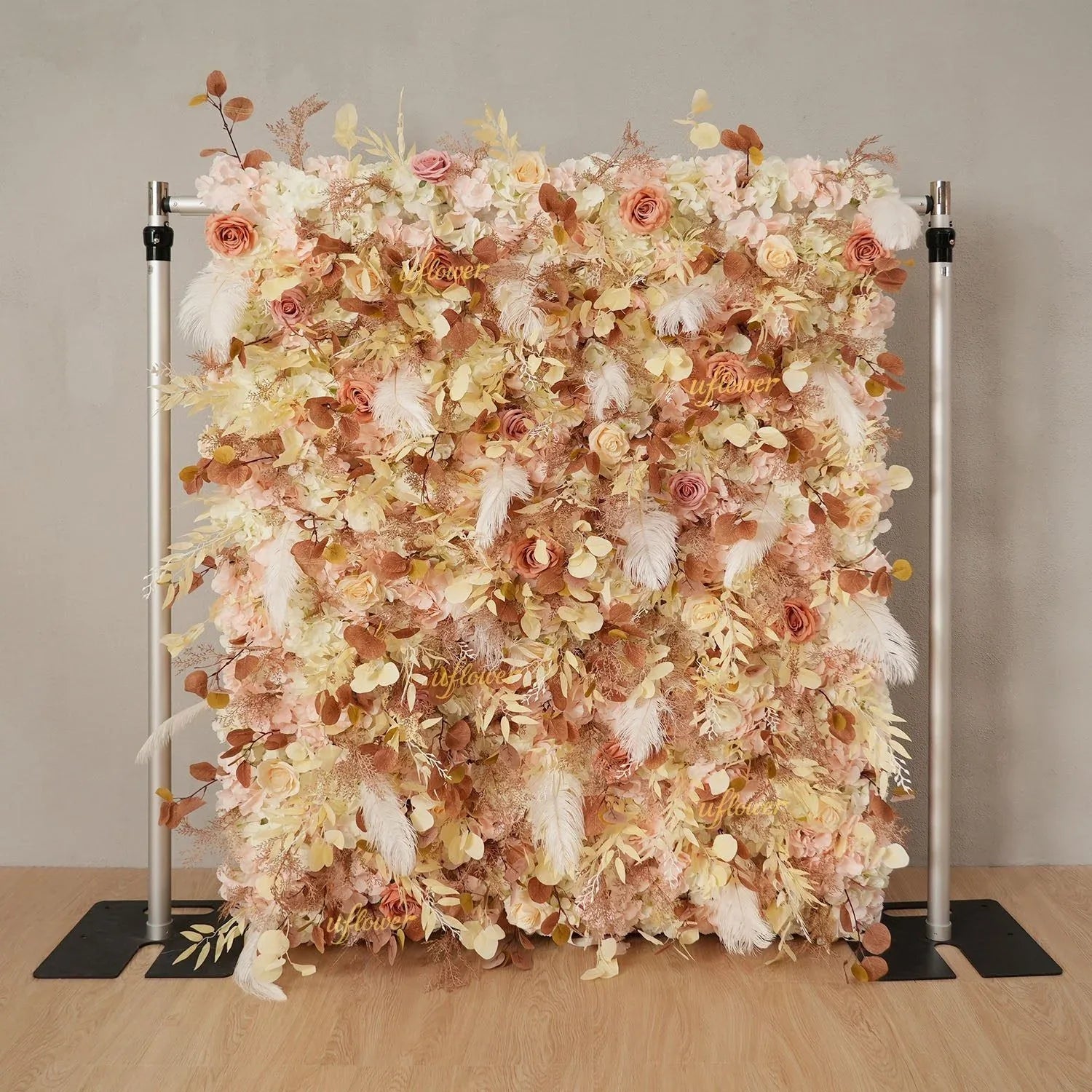 Uflower Khaki Eucalyptus Flower Wall Wedding Party Backdrop Decor SET80181 - Uflower