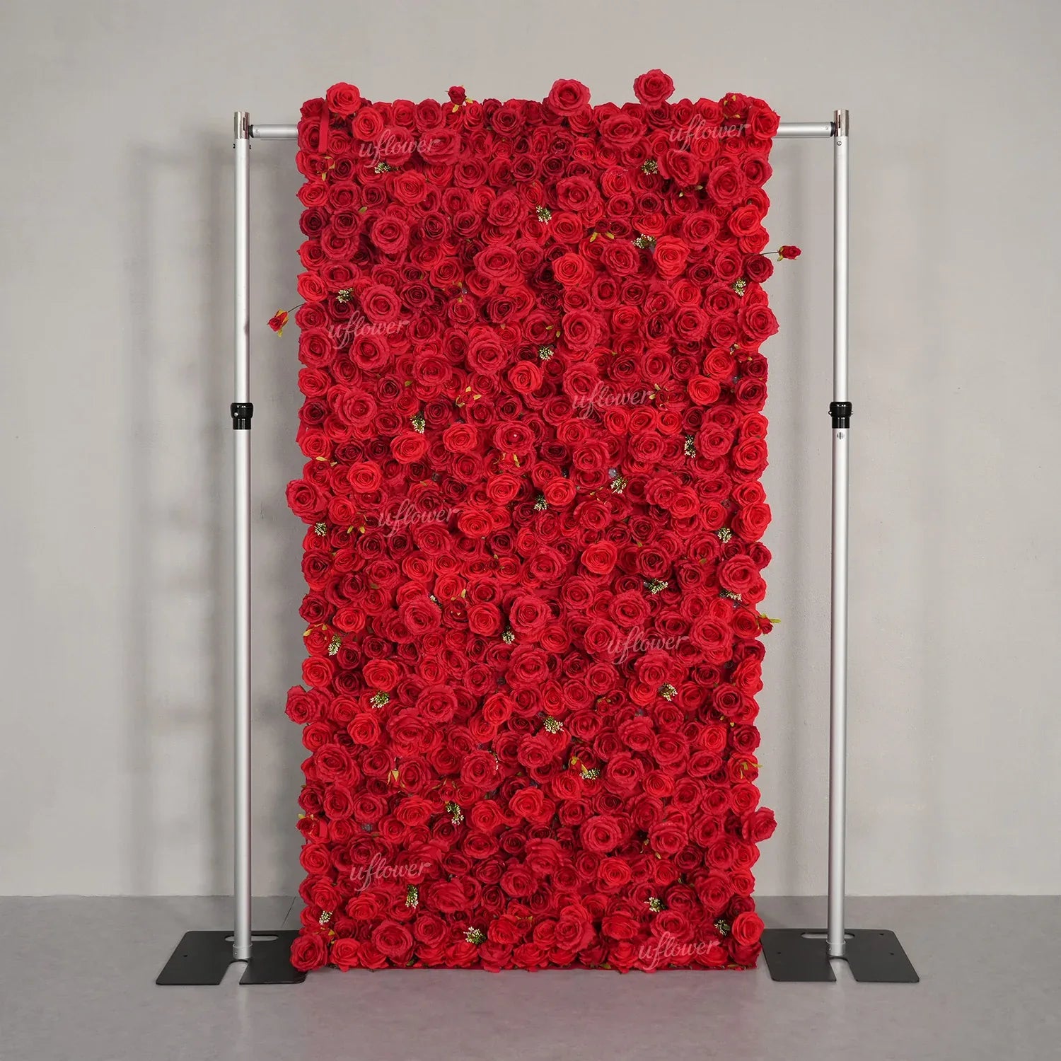 Uflower Red Rose Flower Wall Backdrop Wedding Party Decoration SET80200 - Uflower
